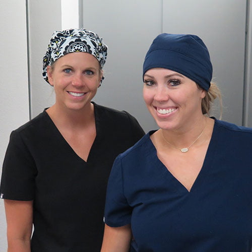 A dental team member of this cosmetic dentist in Poway with a patient to show that we have a courteous dental team.