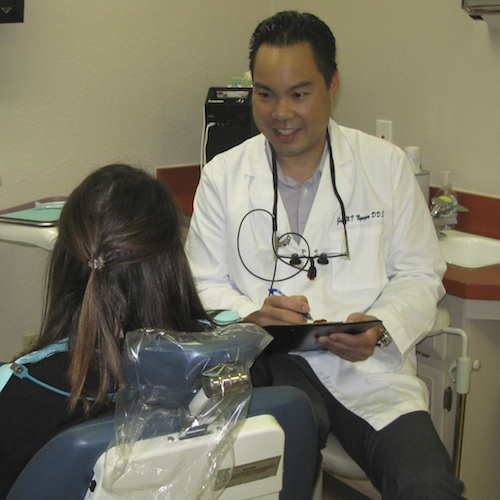 Dr. Joe speaking with an actual patient about Invisalign in Poway, CA